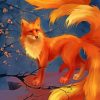 Mystical Foxes paint by number