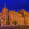 National Theatre Zagreb At Night paint by number