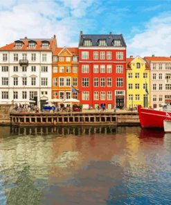 Nyhavn Buildings paint by numbers