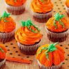 Orange Cupcakes paint by number