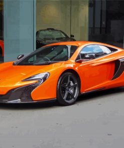 Orange Mclaren paint by numbers