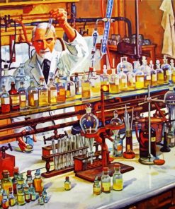 Pharmacist In Laboratory paint by number