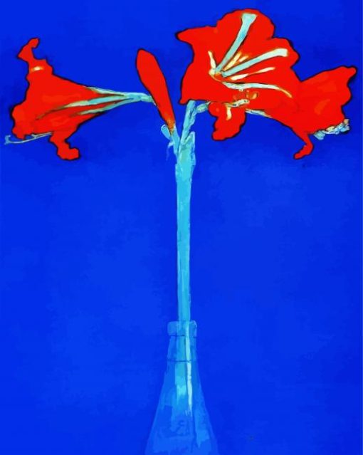 Piet Mondrian Amaryllis paint by number