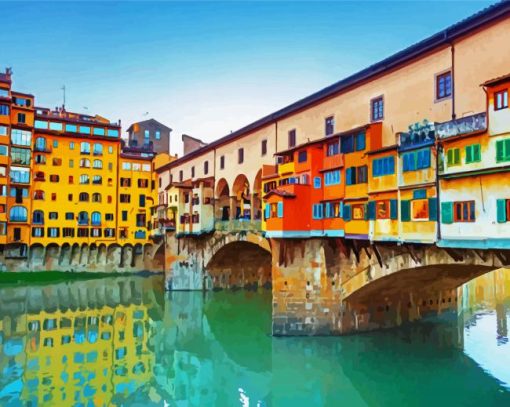 Ponte Vecchio Florence paint by number