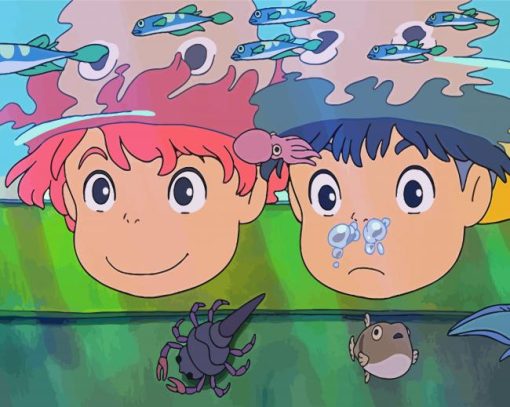 Ponyo Studio Ghibli paint by numbers