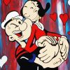 Popeye And Olive Couple paint by number