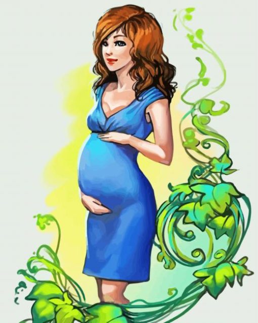 Pregnant Woman paint by number