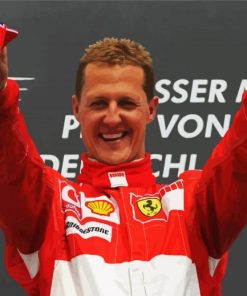 Racer Michael Schumacher paint by numbers