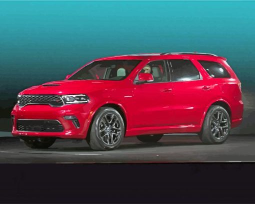 Red Durango Car paint by numbers