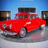 Red Studebaker Car paint by number