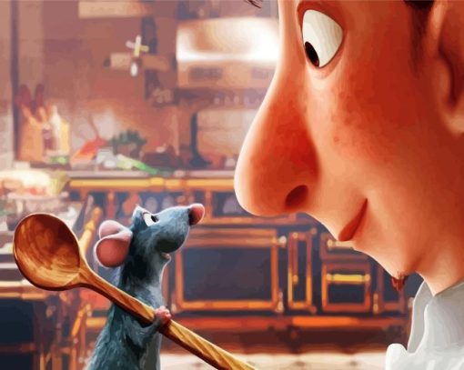 Remy And Alferdo Ratatouille paint by number