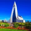 Reykjavik Hallgrimskirkja Church Building paint by number