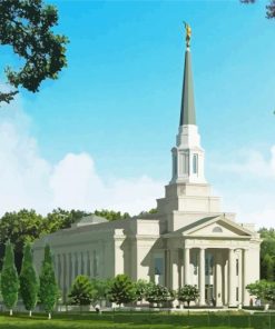 Richmond Virginia Temple paint by number