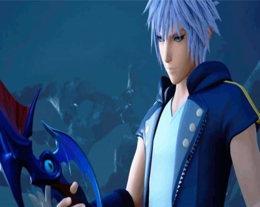 Riku Video Game Character paint by number