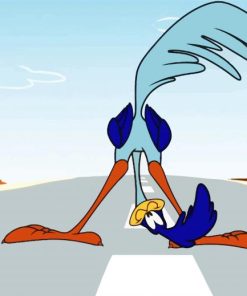 Roadrunner Cartoon paint by number