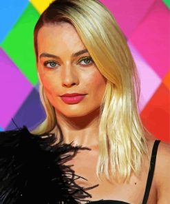 Margot Robbie paint by numbers