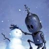 Robot And Snow Man paint by numbers