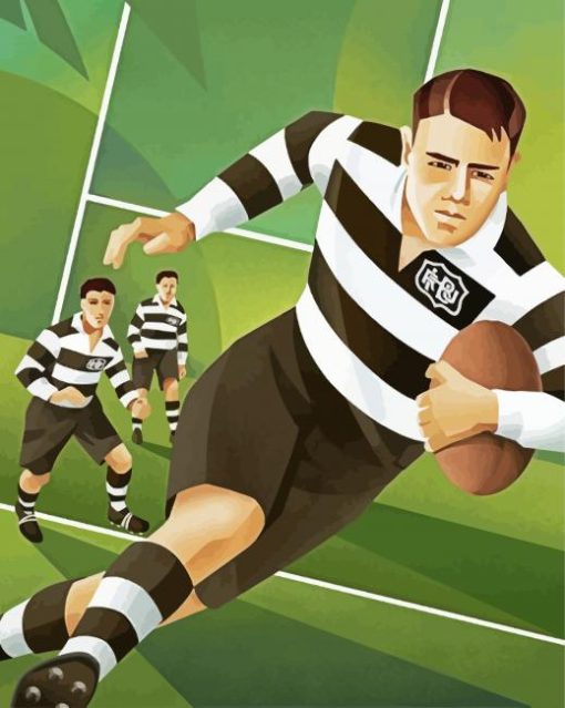 Rugby Sport paint by numbers