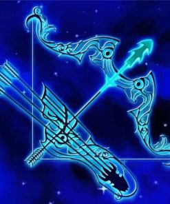 Sagittarius Sign paint by numbers