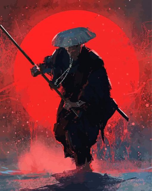 Samurai Art paint by numbers