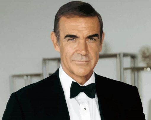 Sean Connery Actor paint by number