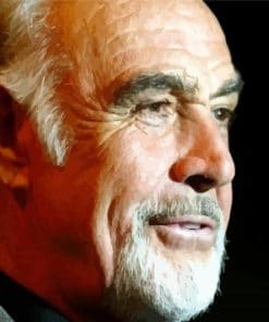 Sean Connery Side Profile paint by number