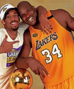 Shaquille O Neal And Kobe Bryant paint by numbers