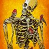 Skeleton And Birds paint by numbers