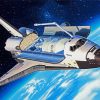 Space Shuttle Illustration paint by number