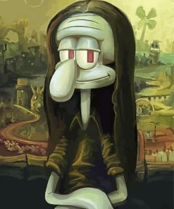 Squidward Mona Lisa paint by number