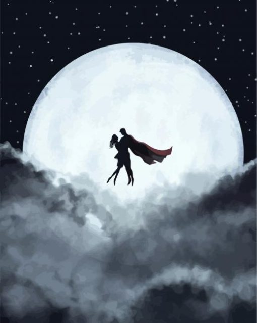 Super Man And His Lover paint by number