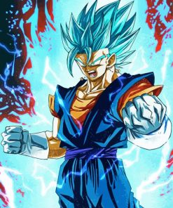 Super Saiyan Blue Vegito paint by numbers