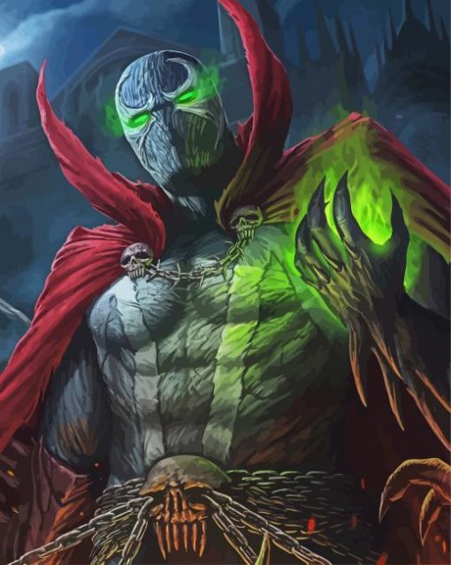 Supervillain Spawn paint by number