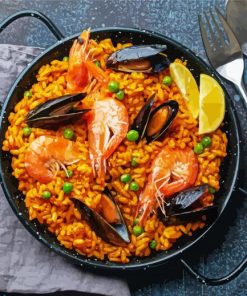 Tasty Paella paint by numbers