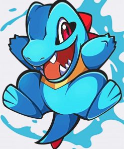 Totodile paint by number