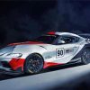 Toyota Gr Supra GT4 Race Car paint by numbers