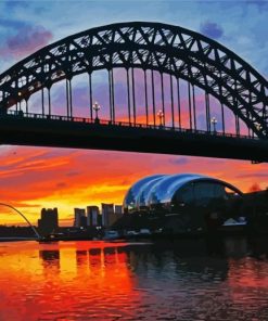 Tyne Bridge paint by number