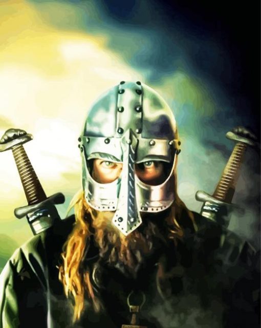 Viking Warrior paint by numbers