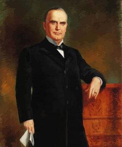 Vintage William McKinley paint by number