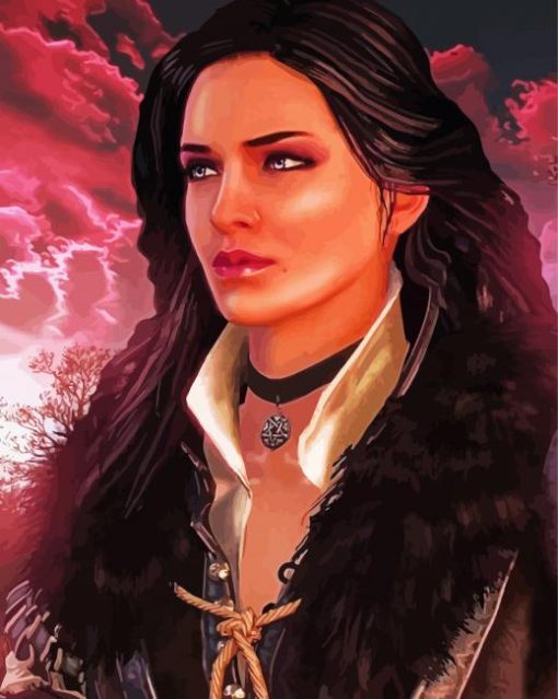 Witcher Yennefer paint by number