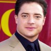 Young Brendan Fraser paint by number