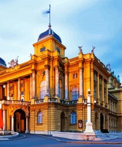 Zagreb National Theatre paint by numbers