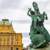 Zagreb Statue paint by number