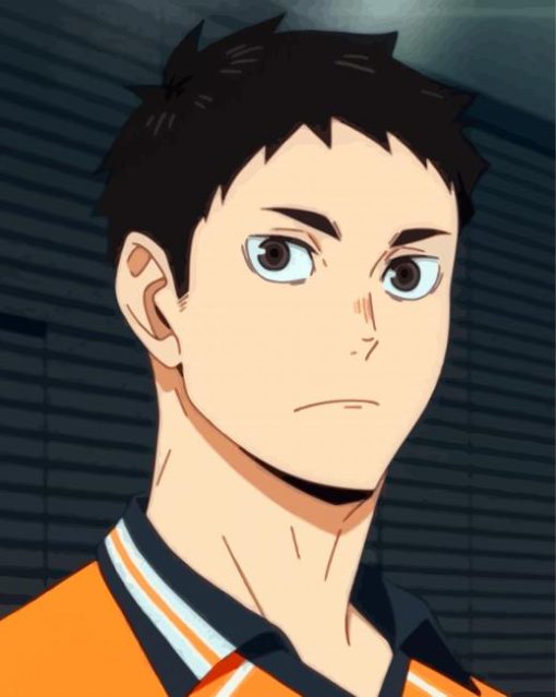 Haikyuu Anime Daichi Sawamura paint by number