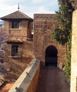 Alcazaba Malaga Spain paint by number