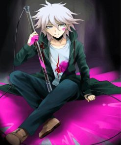 Anime Boy Nagito Komaeda paint by number