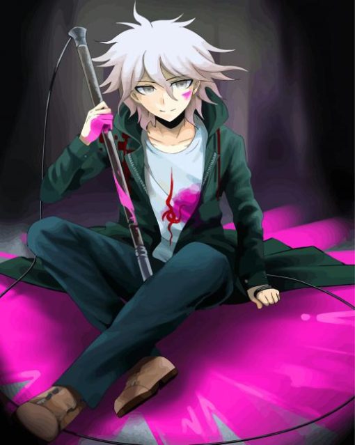 Anime Boy Nagito Komaeda paint by number