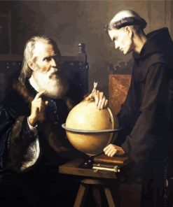 Astronomer Galileo Galilei paint by number