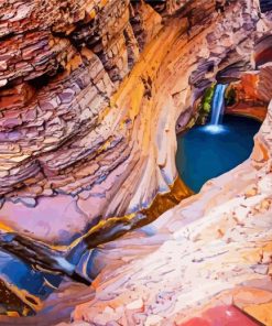 Australia Karijini Hamersley Gorge paint by number