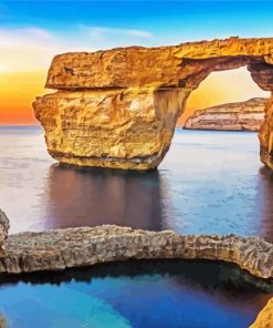 Azure Window Gozo paint by number